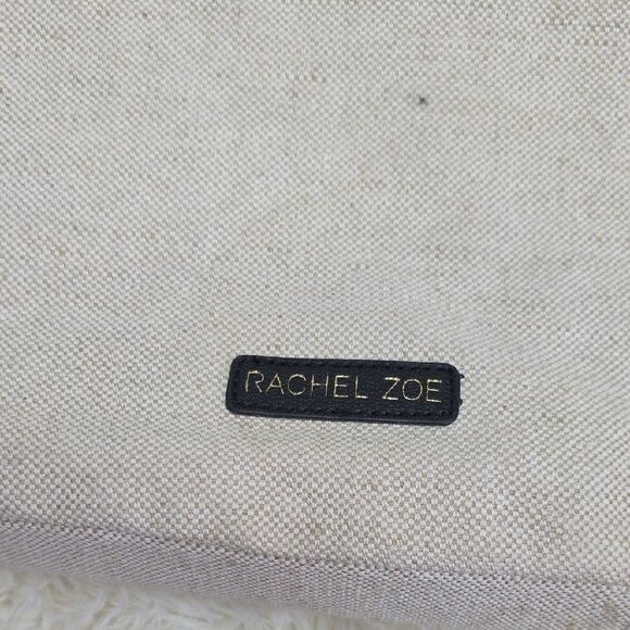 5 For $25 Rachel Zoe Black and Cream Tote Bag with Structured Design - Picture 2 of 9